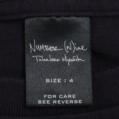 NUMBER (N)INE 2003SS Cotton T-Shirt Black Size 4