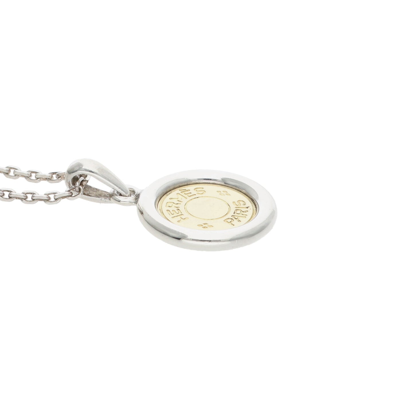 Hermes HERMÈS 2000s Two-Tone Silver Gold Necklace