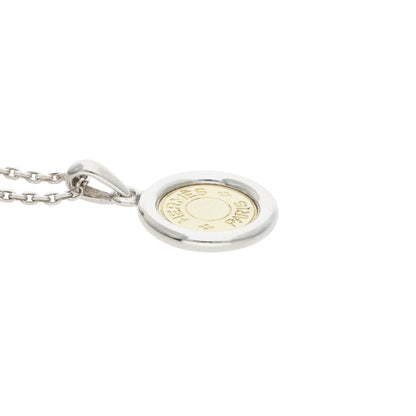 Hermes HERMÈS 2000s Two-Tone Silver Gold Necklace