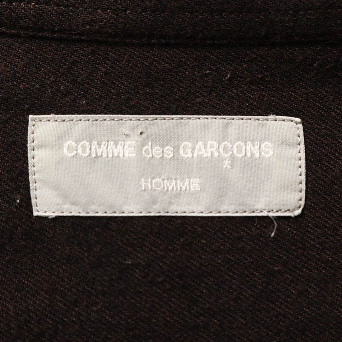 COMME des GARCONS Cotton Long Sleeve Dark Brown