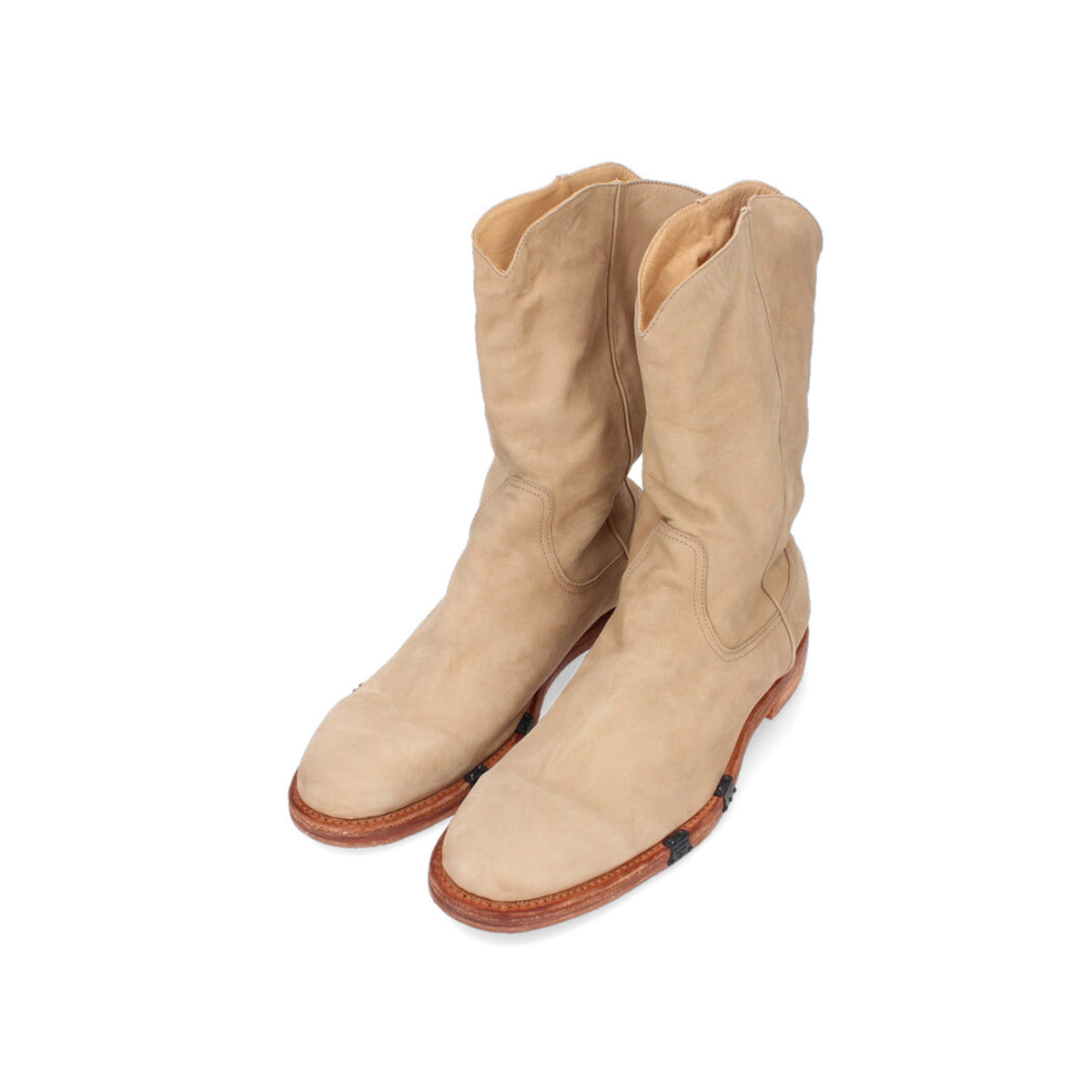 NUMBER (N)INE 2007 S/S Beige Boots Size 10
