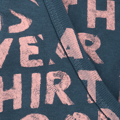 Maison Martin Margiela Navy Pink Cotton T-Shirt Size S