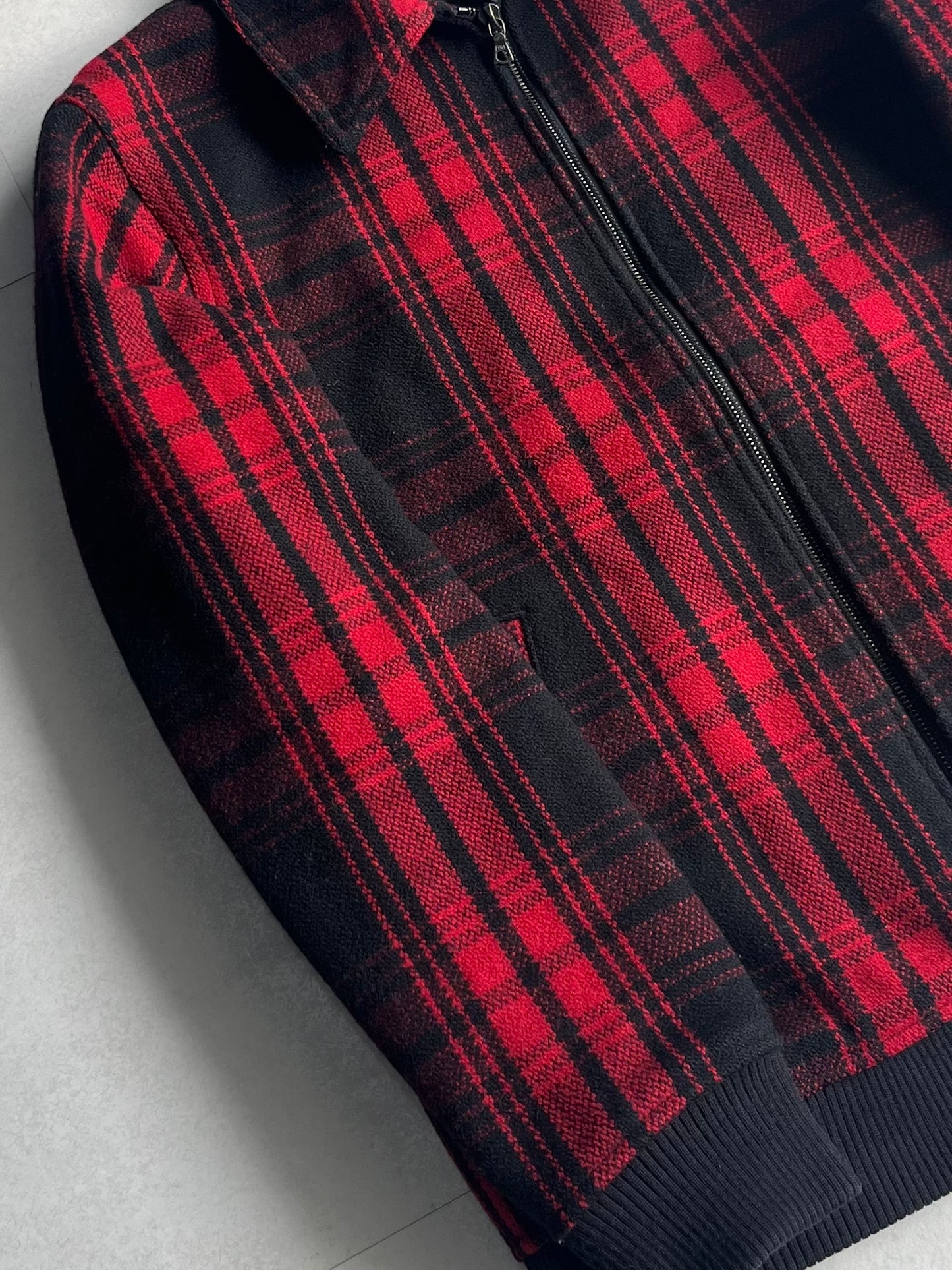 Sophnet. Multi Wool Blend Check Jacket Size S