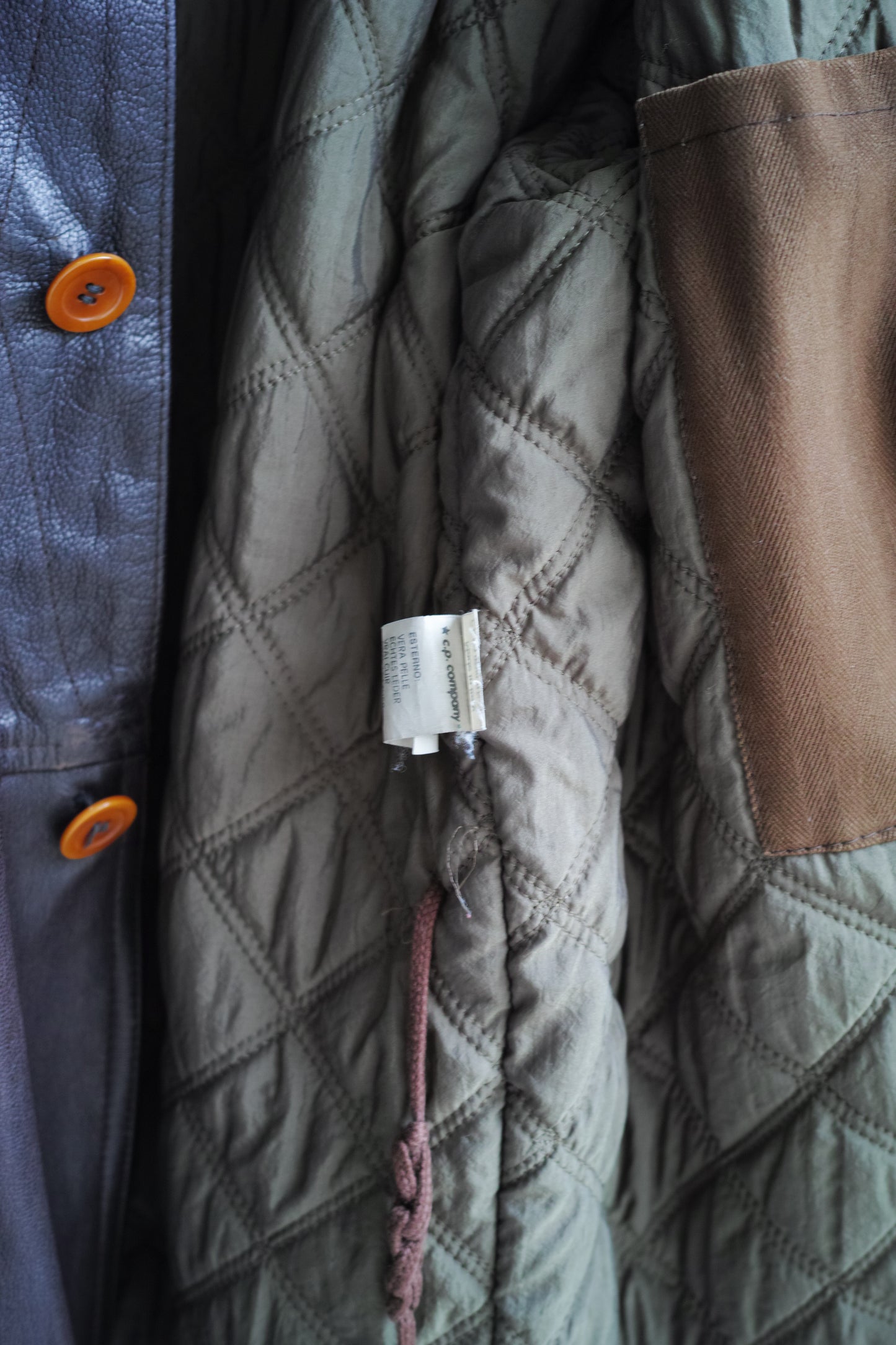 C.P. Company - C.P. COMPANY IDEAS FROM MASSIMO OSTI Lether Jacket Brown Size 52