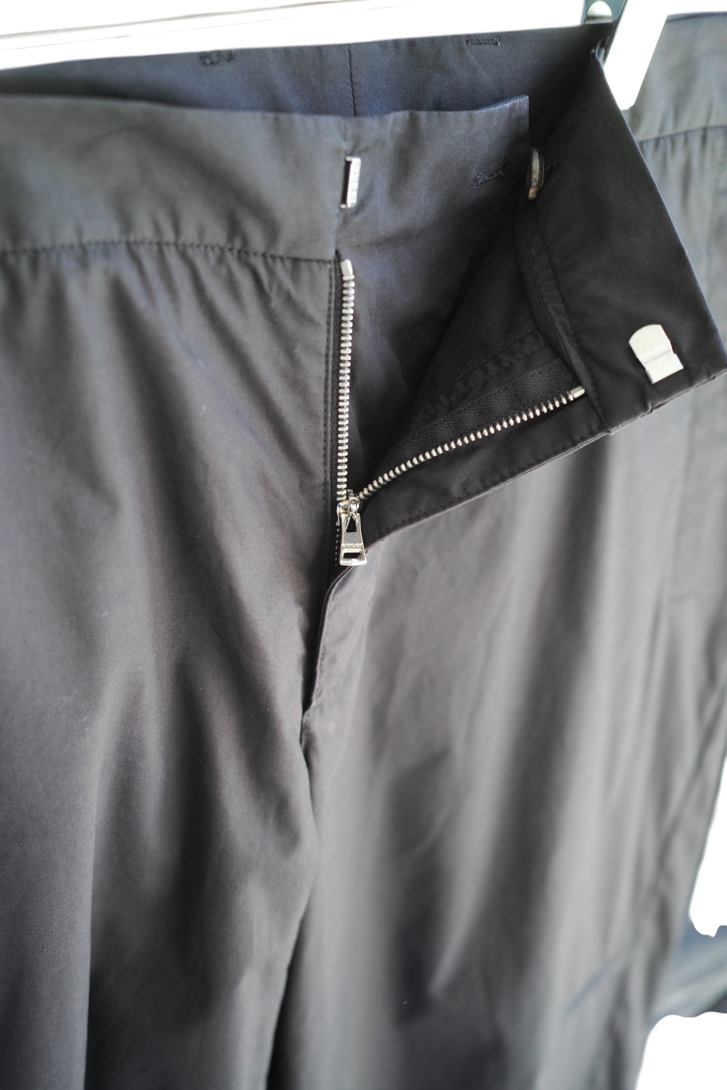 Gucci - GUCCI Cotton tapered pants black size 52