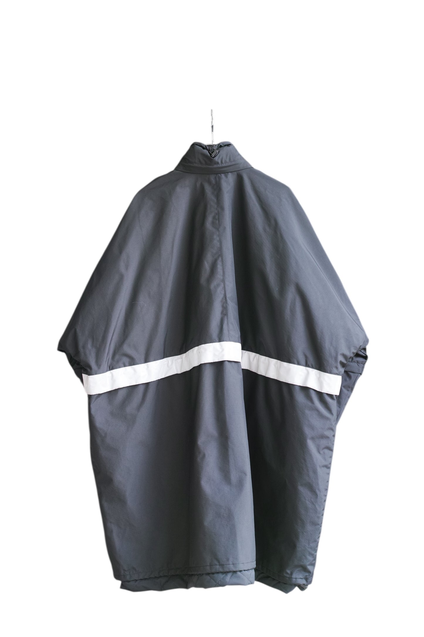 Balenciaga - BALENCIAGA 2018Winter Reflective stripe oversized parka black size 48