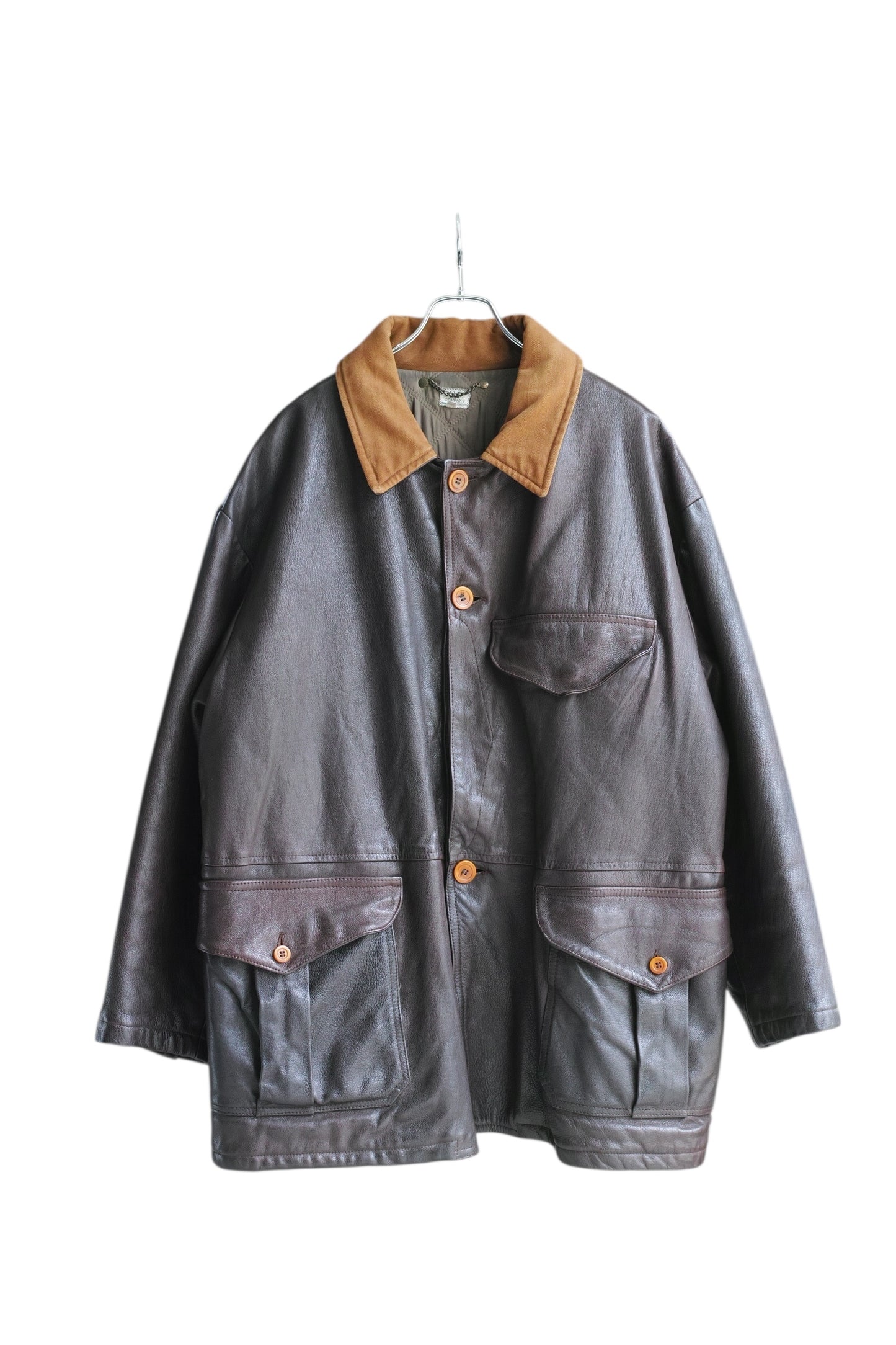 C.P. Company - C.P. COMPANY IDEAS FROM MASSIMO OSTI Lether Jacket Brown Size 52
