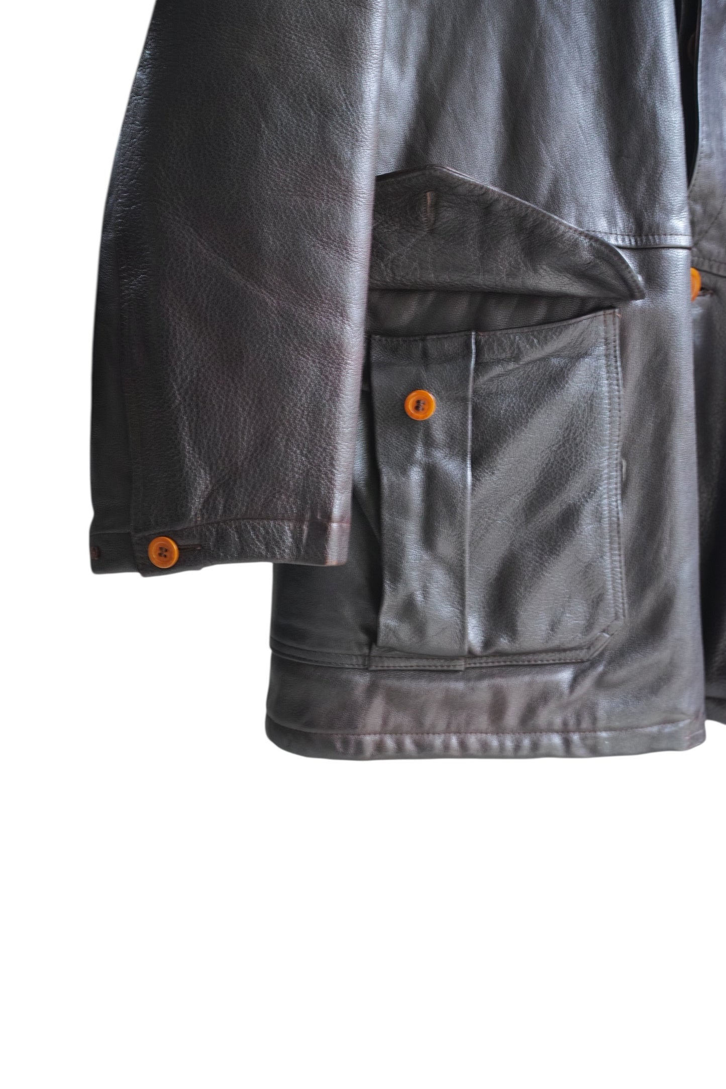 C.P. Company - C.P. COMPANY IDEAS FROM MASSIMO OSTI Lether Jacket Brown Size 52