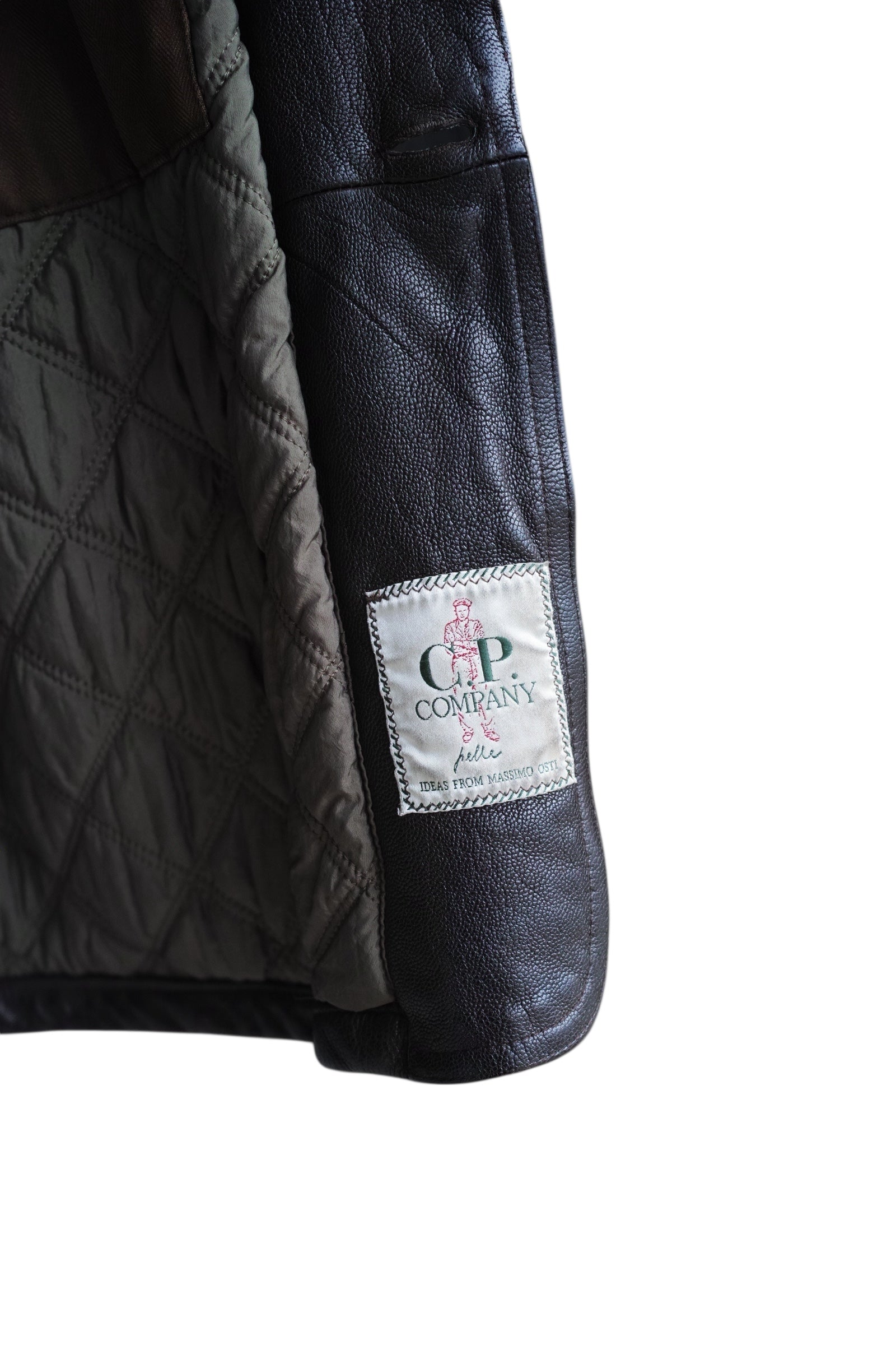 C.P. Company - C.P. COMPANY IDEAS FROM MASSIMO OSTI Lether Jacket Brown Size 52