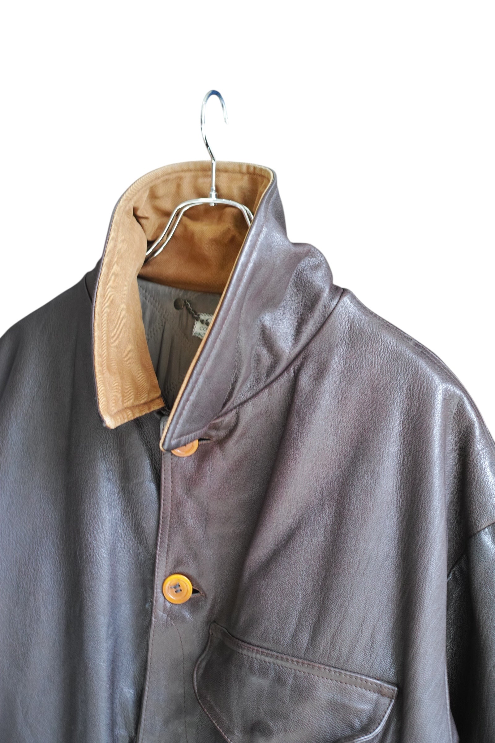 C.P. Company - C.P. COMPANY IDEAS FROM MASSIMO OSTI Lether Jacket Brown Size 52