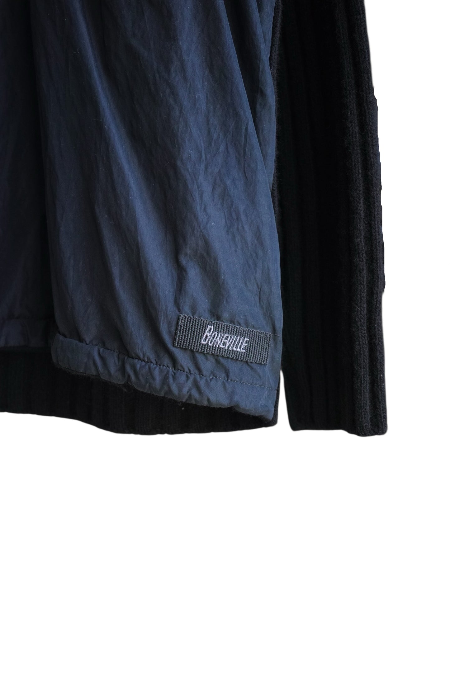 Boneville - BONEVILLE 90s Wool Docking Pullover Jacket Navy Size XL