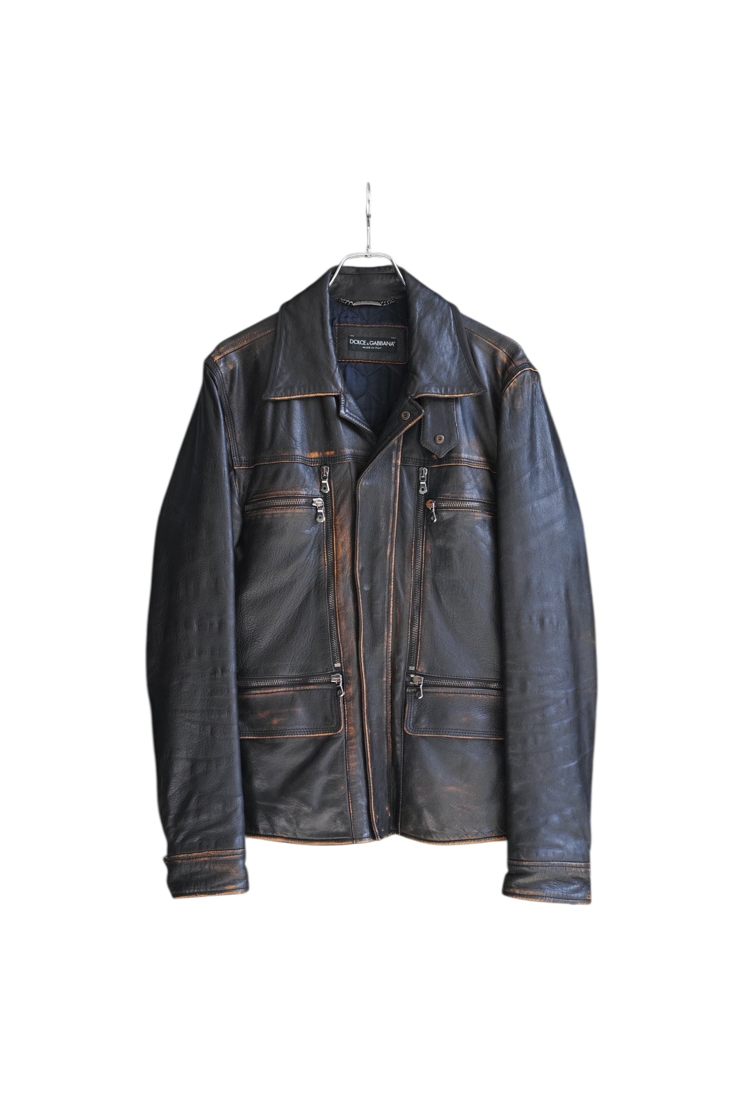 Dolce & Gabbana - Dolce & Gabbana Lether Jacket brown size 48