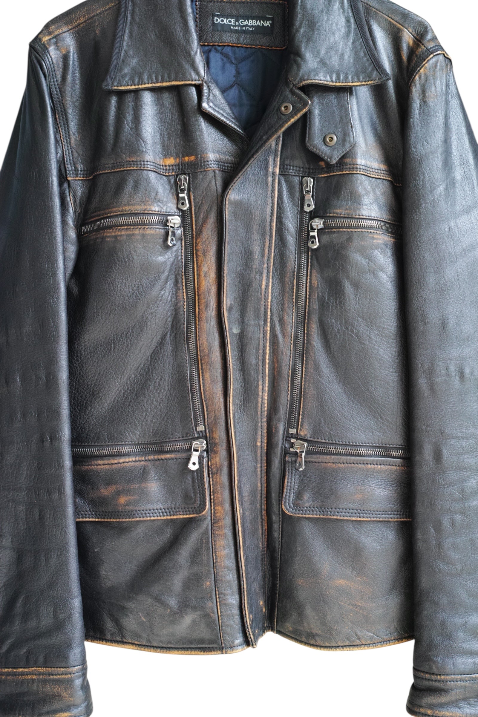 Dolce & Gabbana - Dolce & Gabbana Lether Jacket brown size 48