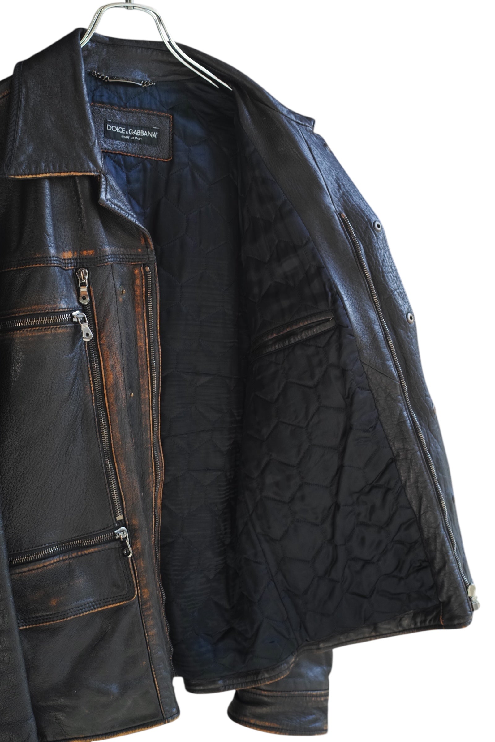 Dolce & Gabbana - Dolce & Gabbana Lether Jacket brown size 48