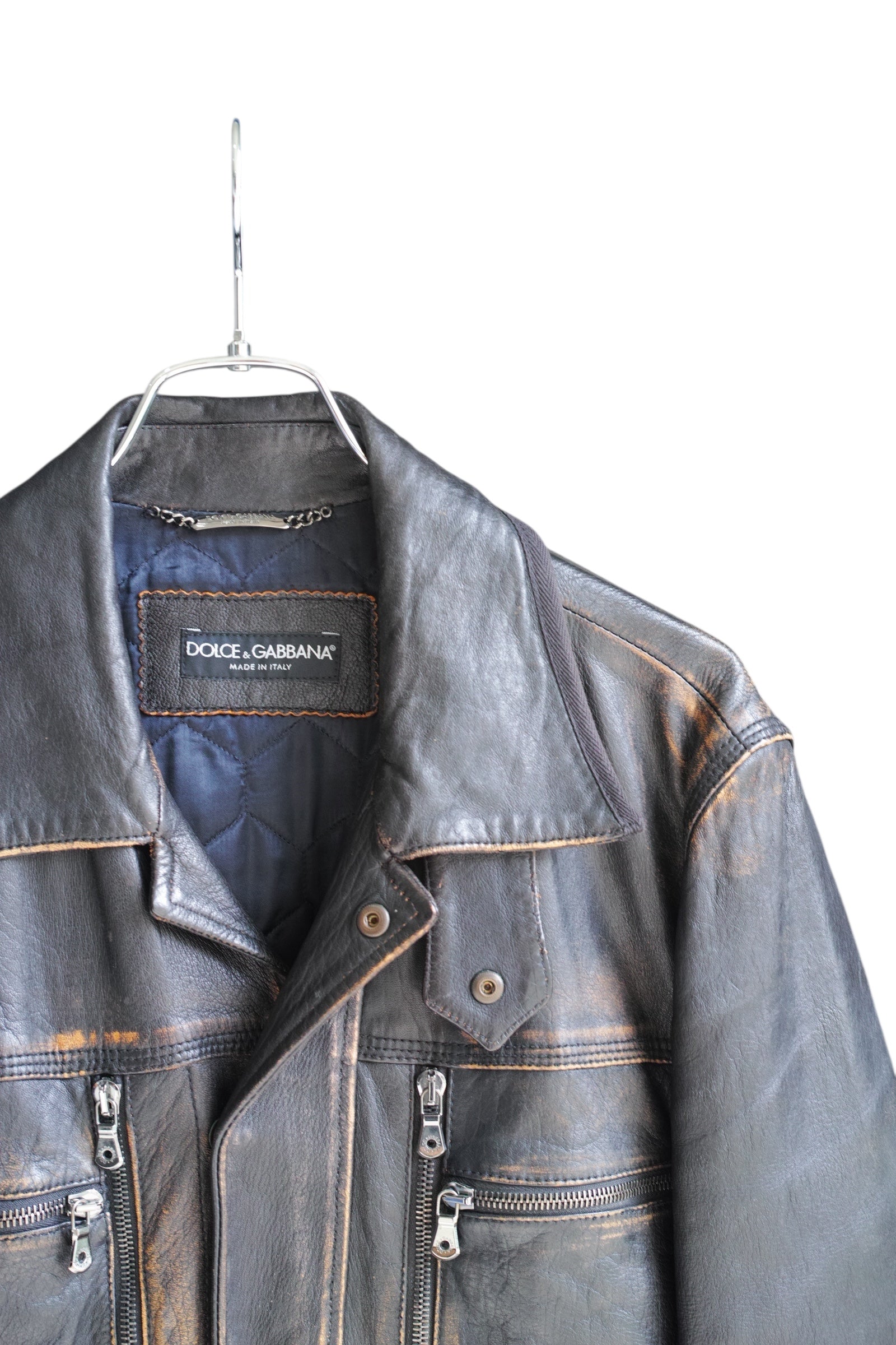 Dolce & Gabbana - Dolce & Gabbana Lether Jacket brown size 48