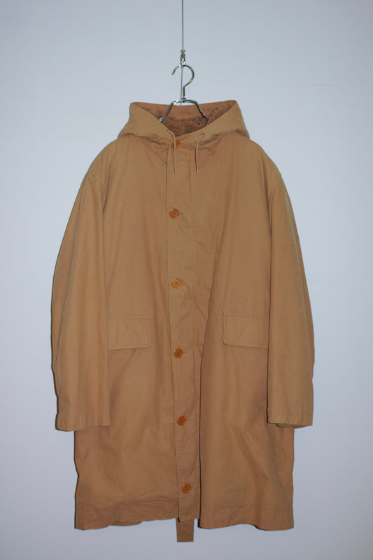 Helmut Lang - HELMUT LANG 00's Hooded Mods Coat With Liner Beige Size 46