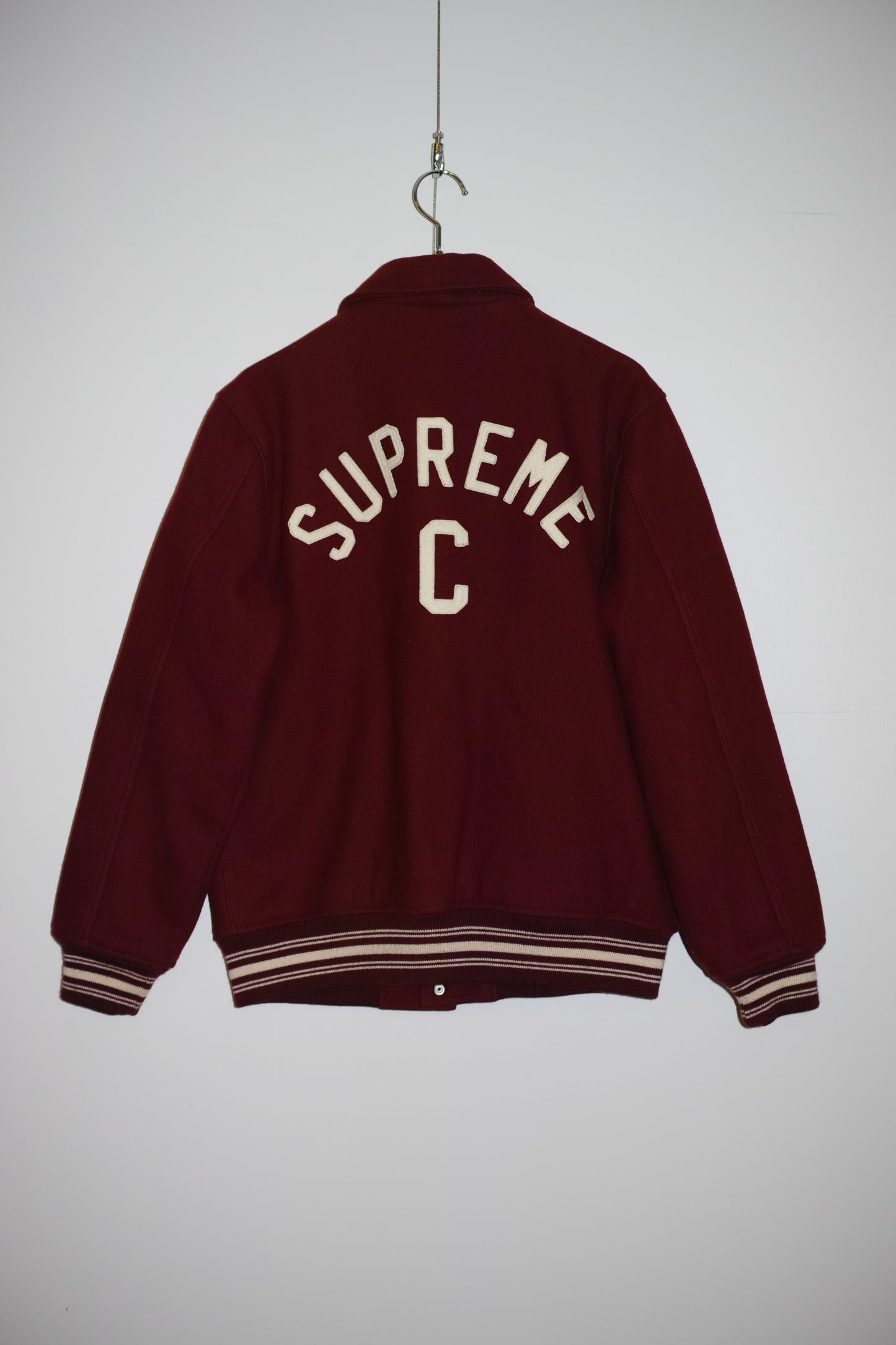 Supreme - Supreme CAPTAIN VARCITY JACKET Red Size M