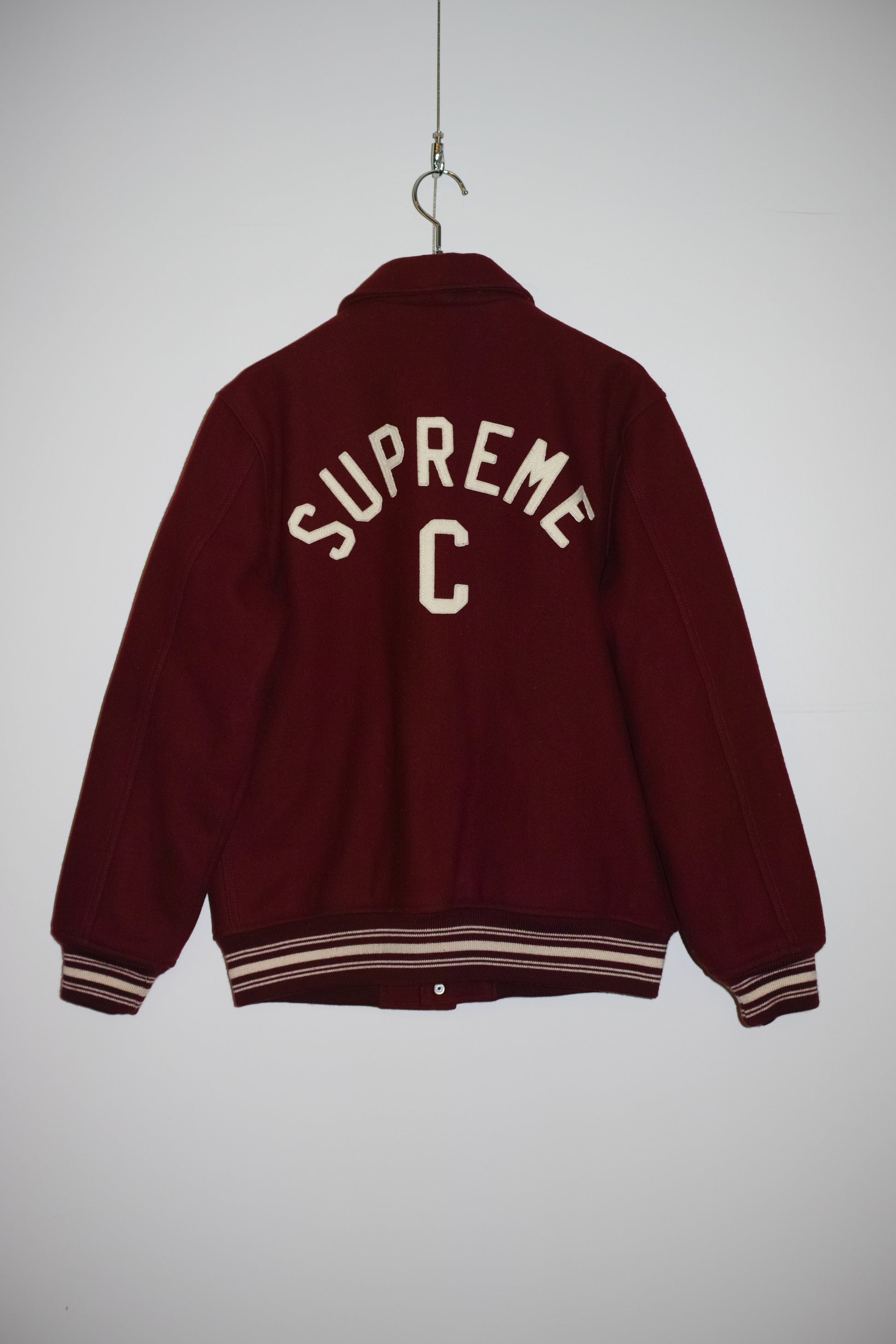 Supreme - Supreme CAPTAIN VARCITY JACKET Red Size M