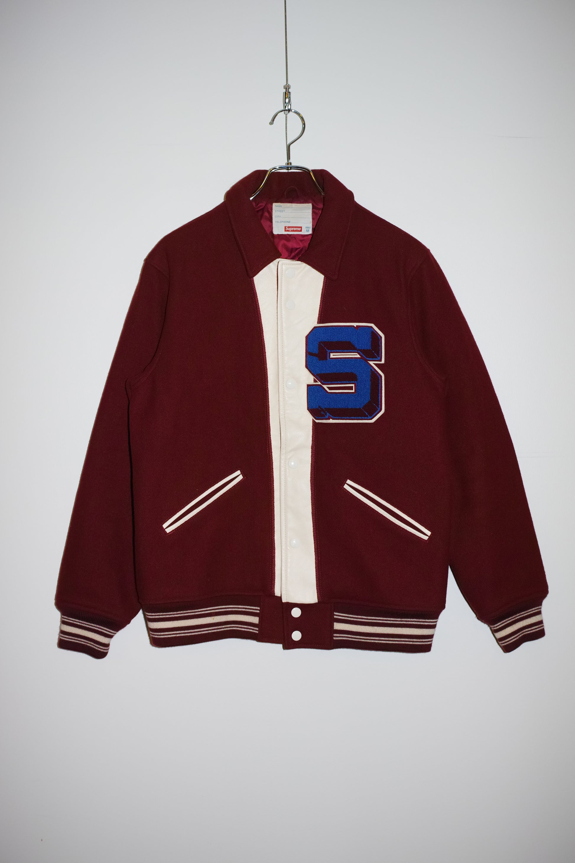 Supreme - Supreme CAPTAIN VARCITY JACKET Red Size M