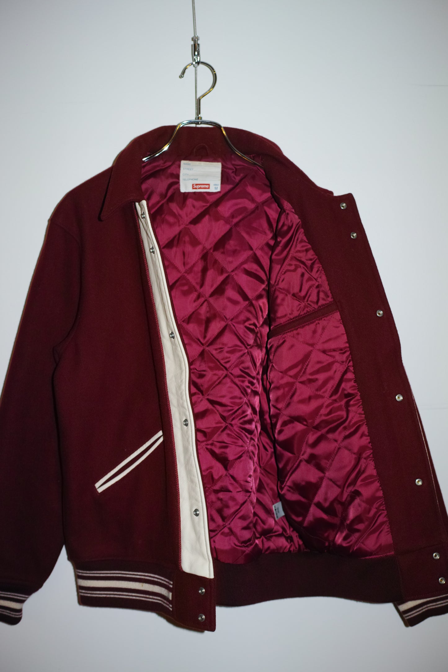 Supreme - Supreme CAPTAIN VARCITY JACKET Red Size M