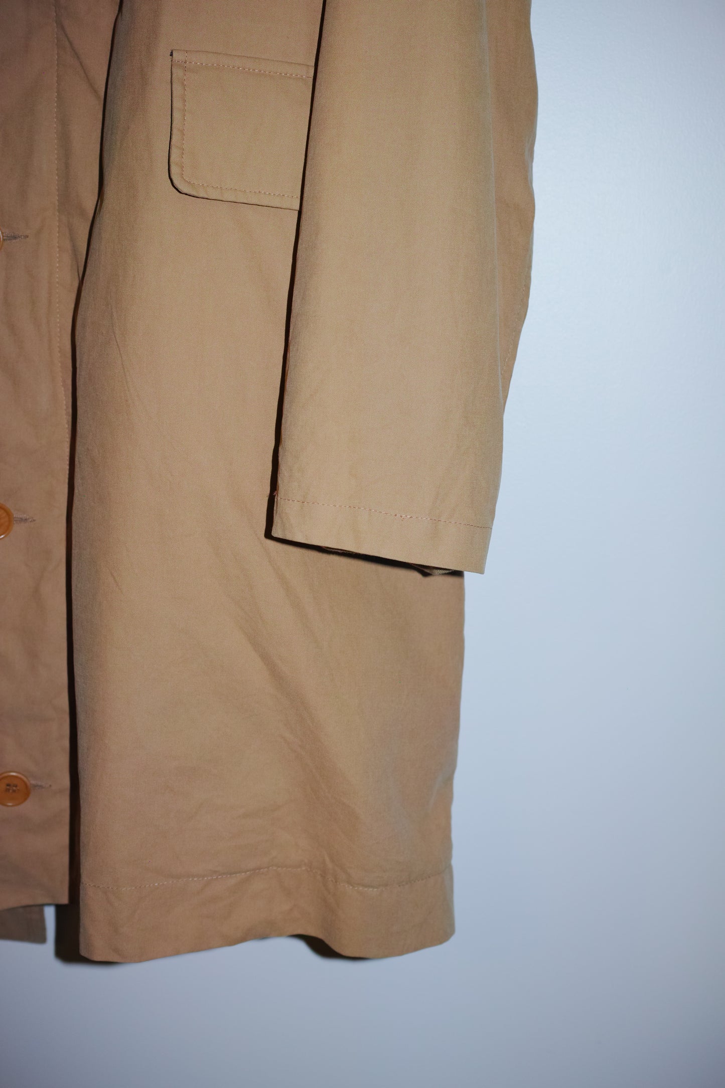 Helmut Lang - HELMUT LANG 00's Hooded Mods Coat With Liner Beige Size 46