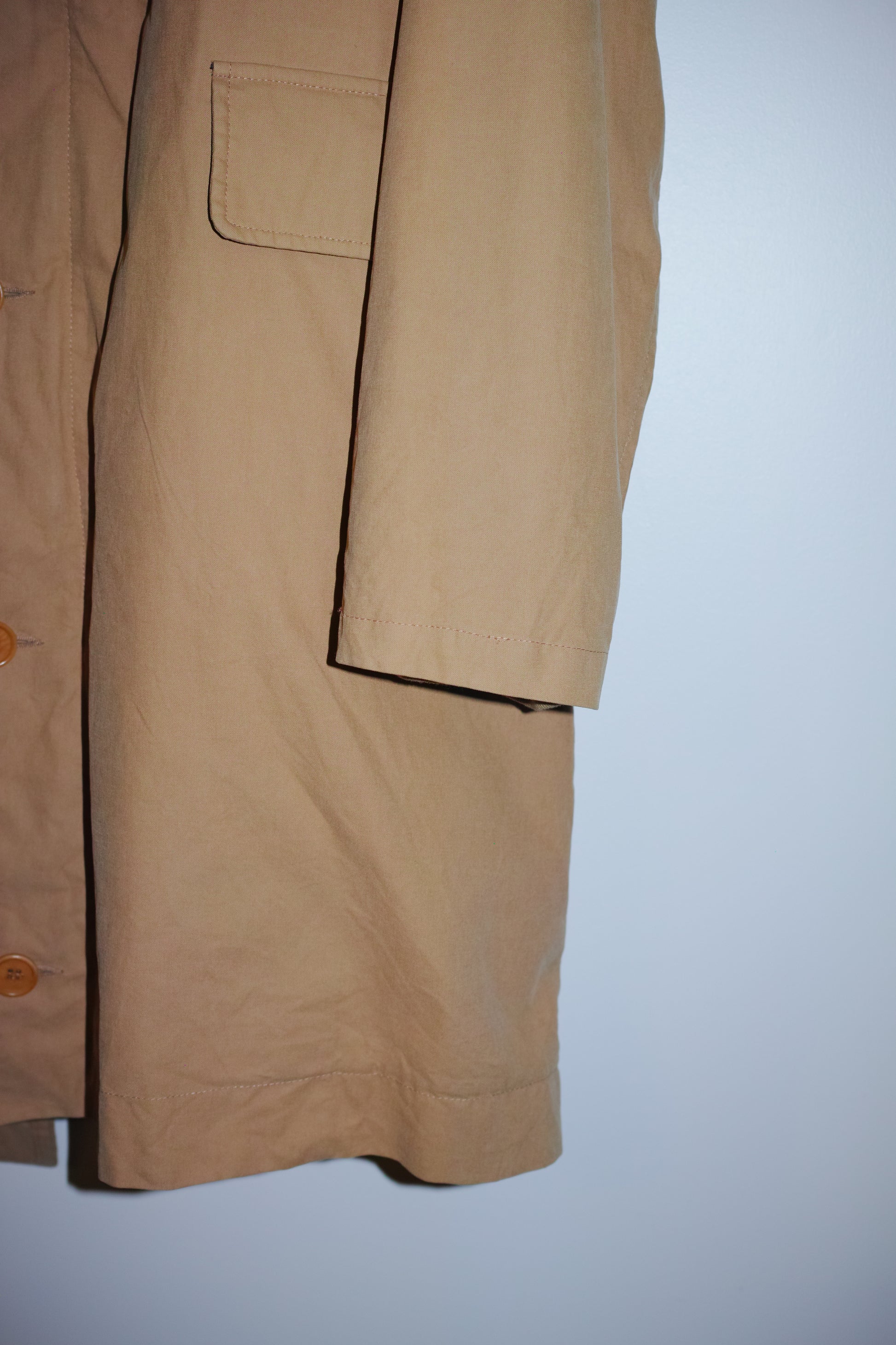 Helmut Lang - HELMUT LANG 00's Hooded Mods Coat With Liner Beige Size 46