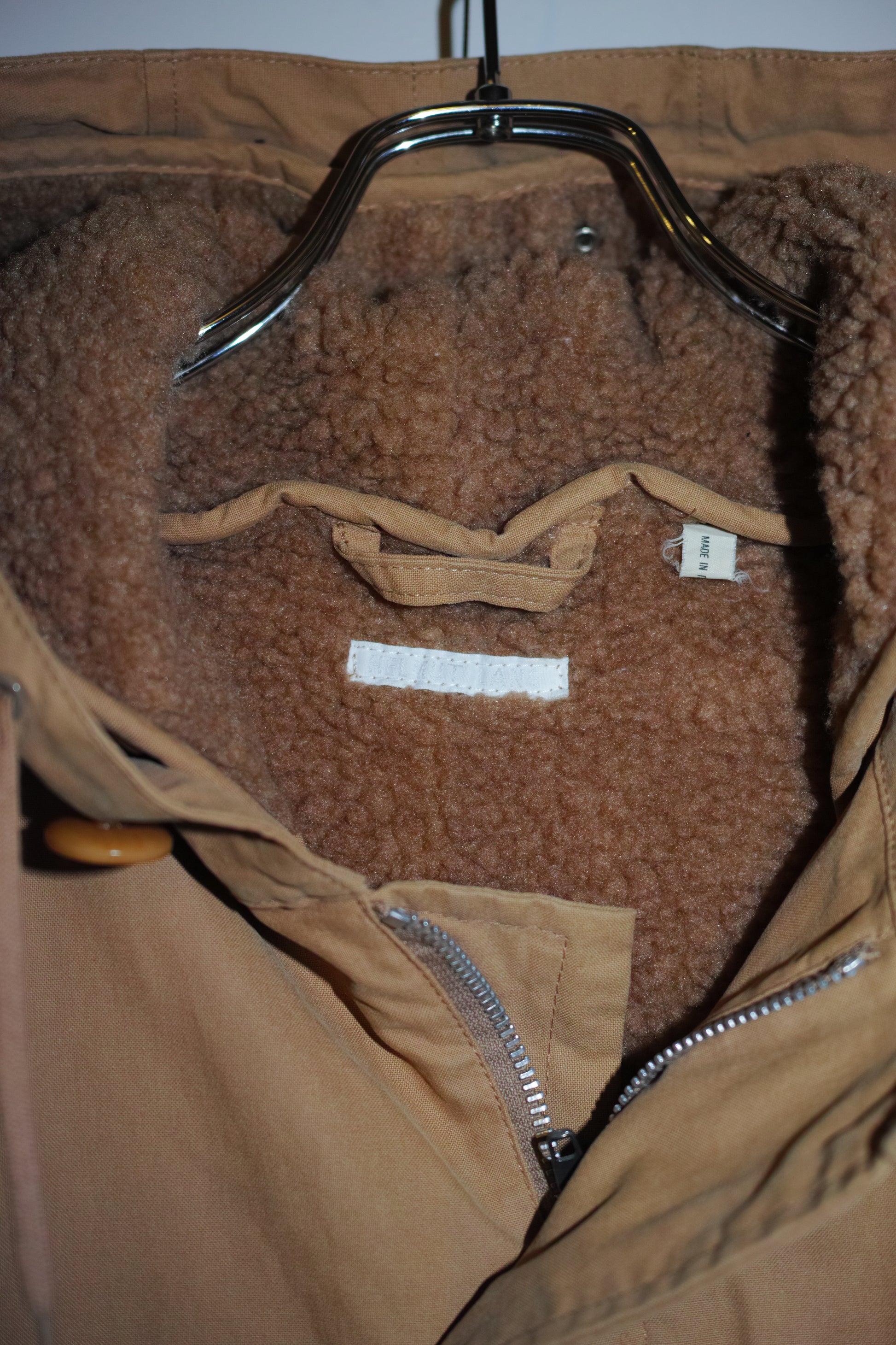 Helmut Lang - HELMUT LANG 00's Hooded Mods Coat With Liner Beige Size 46