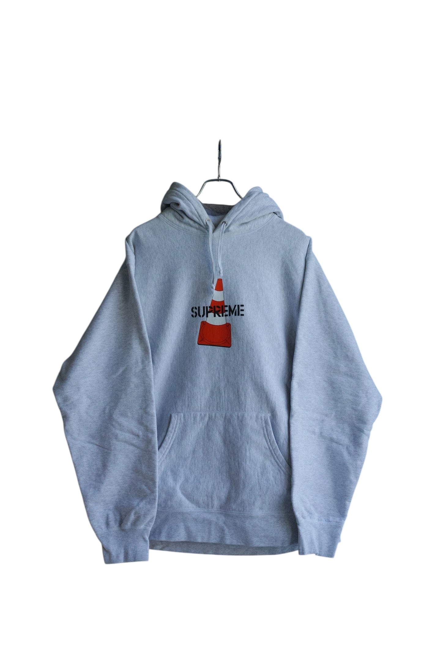 Supreme - Supreme 19AW Cone Printed Hooded Sweatshirt Gray Size XL