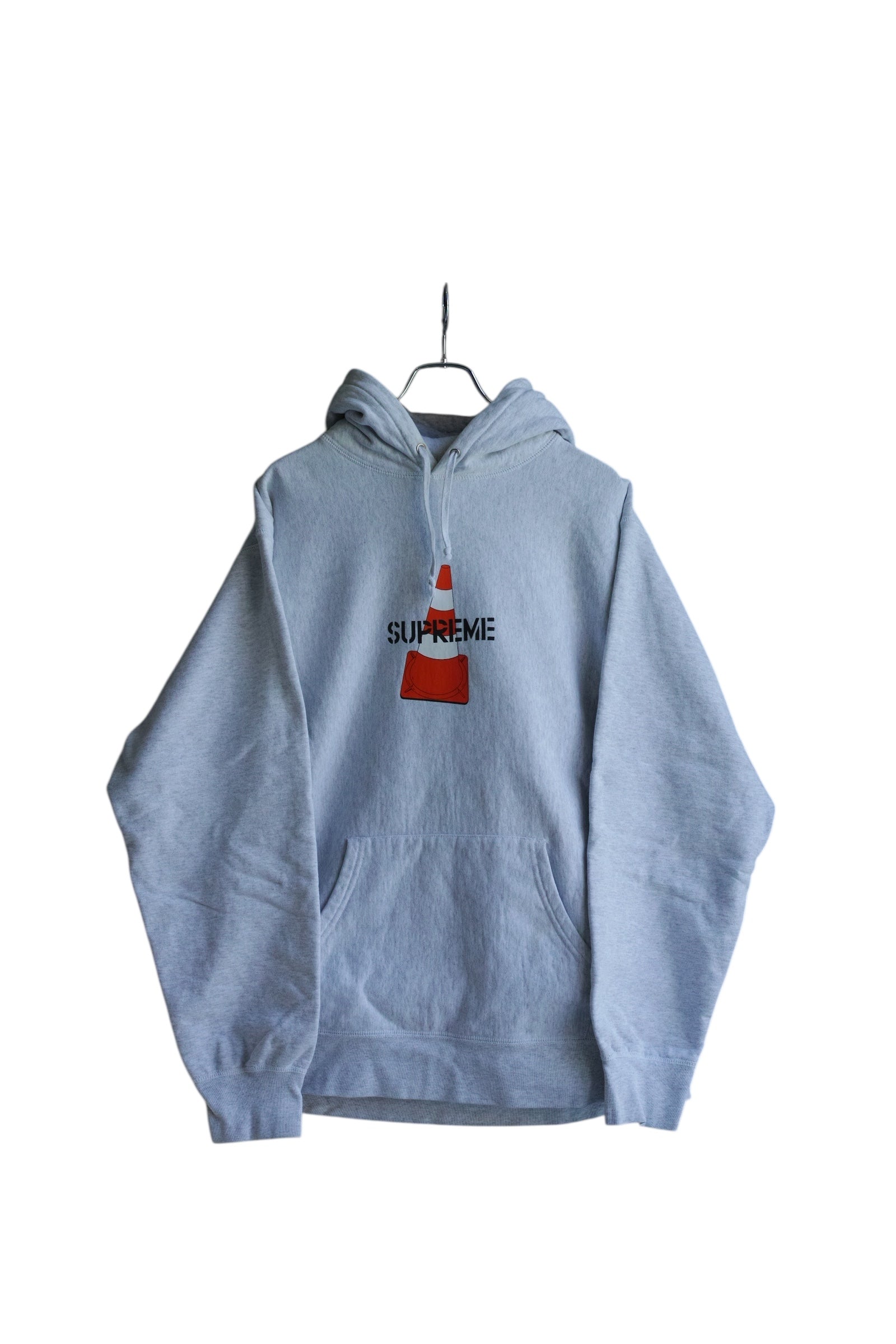 Supreme - Supreme 19AW Cone Printed Hooded Sweatshirt Gray Size XL