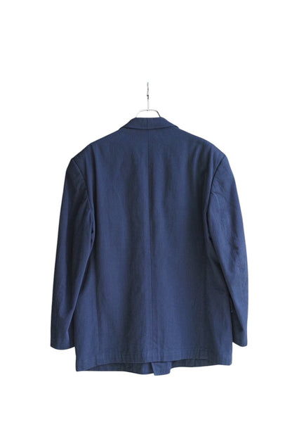 Vintage Comme des Garcons Outwear - COMME des GARCONS HOMME PLUS AD1990 Tailored Jacket Navy Size M - Authentic Archive