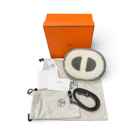 HERMES In-the-Loop Shearling Shoulder Bag Size ONE SIZE