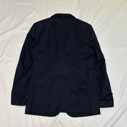 BURBERRY BLACK LABEL Navy Wool/Poly Tailored Jacket Size L