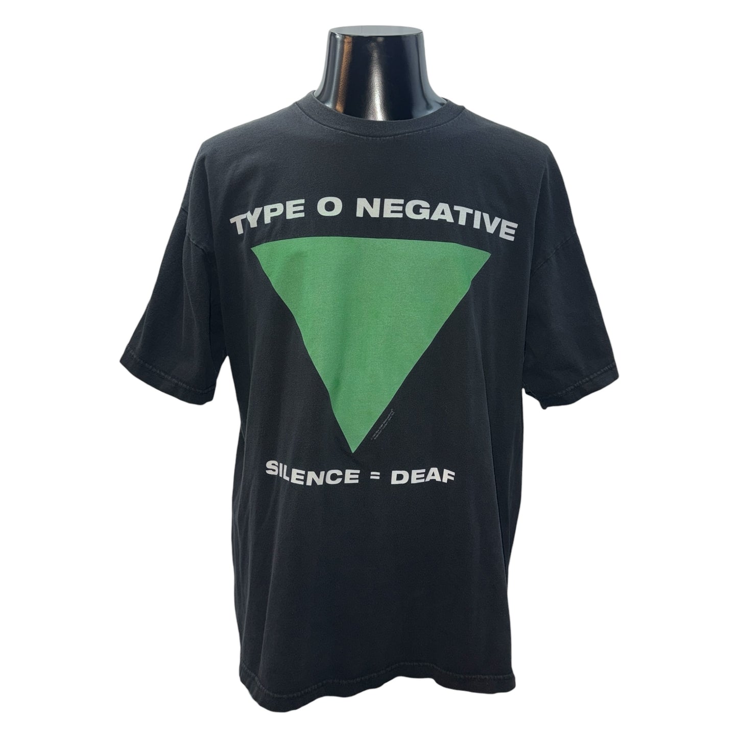 TYPE O NEGATIVE SILENCE=DEAF Blue T-Shirt Size XL