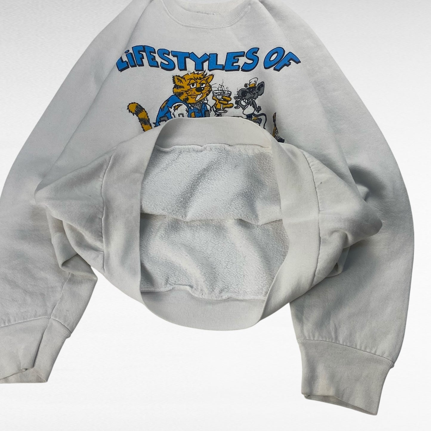unknown 80s Sweatshirt White Size M