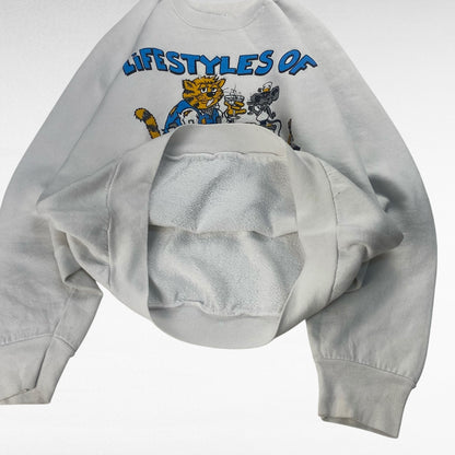 unknown 80s Sweatshirt White Size M
