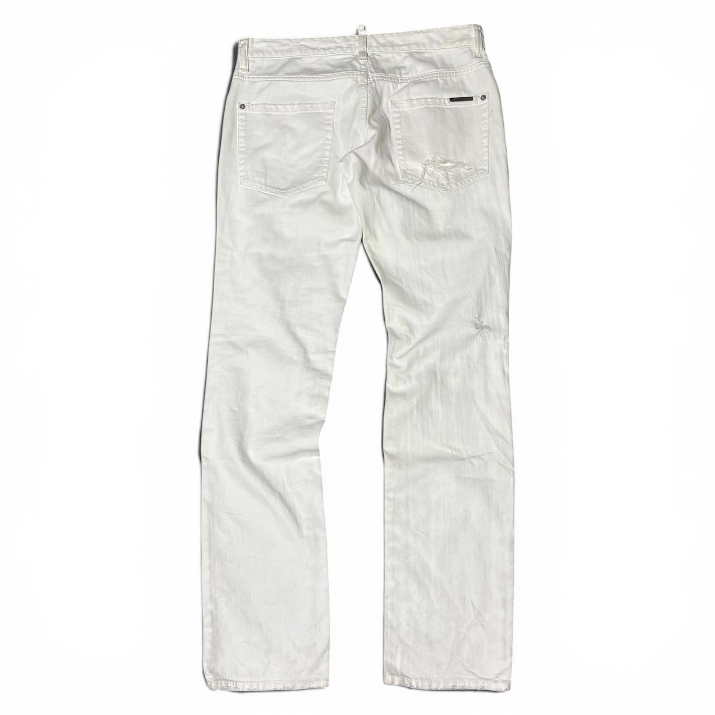 Dsquared2 White Denim Jeans Size 46