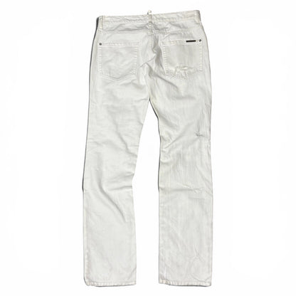 Dsquared2 White Denim Jeans Size 46