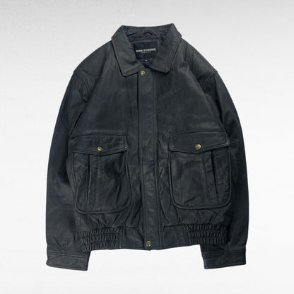 DON-STRONG Leather Jacket Black Size M
