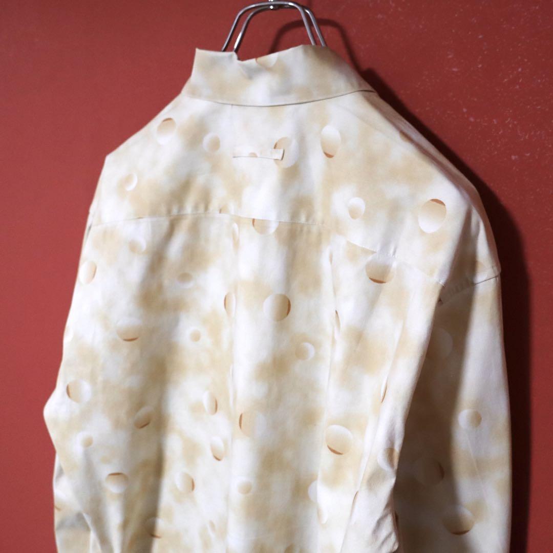 Jean Paul Gaultier Gradation Dot Shirt Beige Size 50