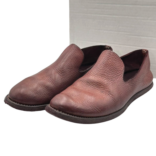 GUIDI Calf Full Grain Leather Slip-On Bordeaux Size 41 1/2