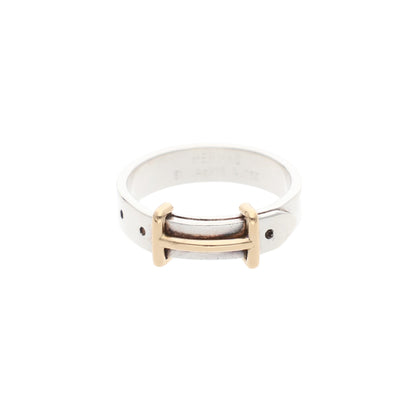 Hermes HERMÈS Silver Gold Ring