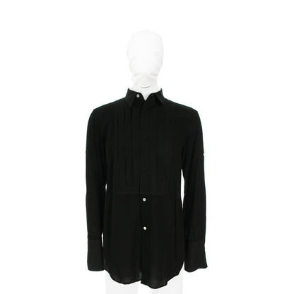 NUMBER (N)INE 2007 S/S Cotton Long Sleeve Shirt Black Size 3