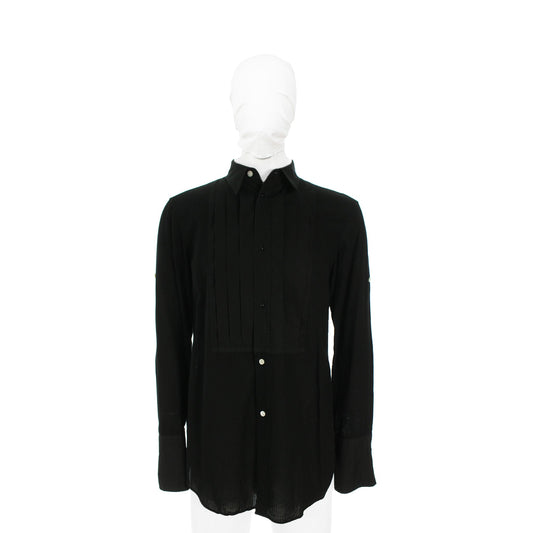 NUMBER (N)INE 2007 S/S Cotton Long Sleeve Shirt Black Size 3