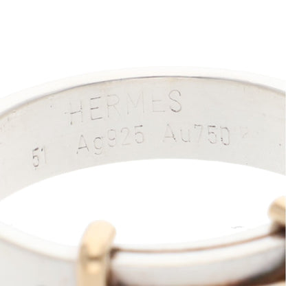 Hermes HERMÈS Silver Gold Ring