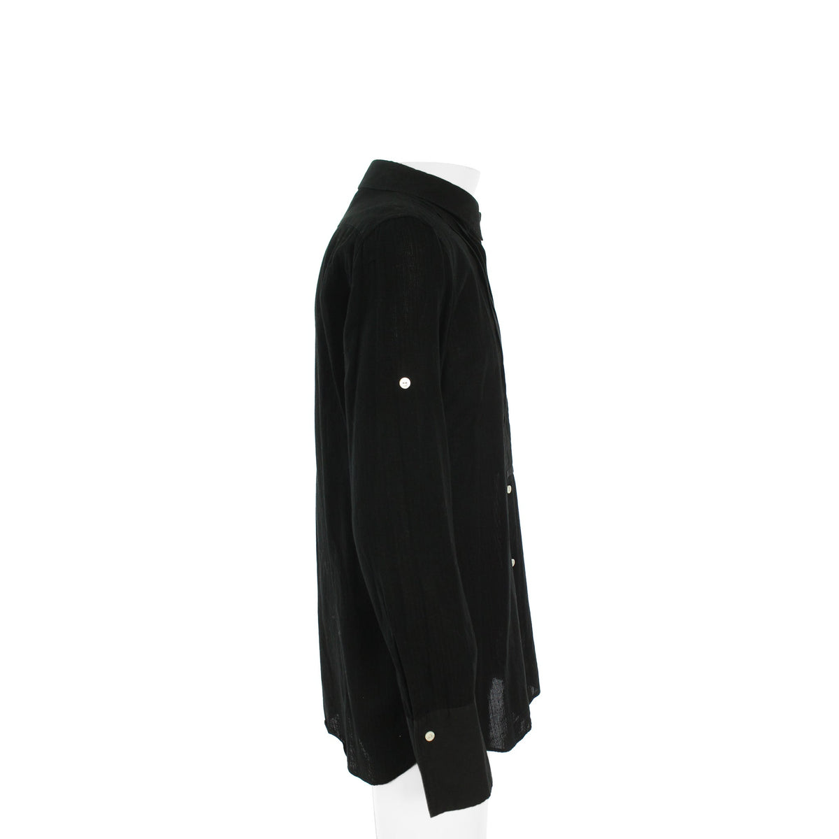 NUMBER (N)INE 2007 S/S Cotton Long Sleeve Shirt Black Size 3