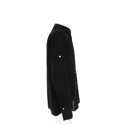 NUMBER (N)INE 2007 S/S Cotton Long Sleeve Shirt Black Size 3
