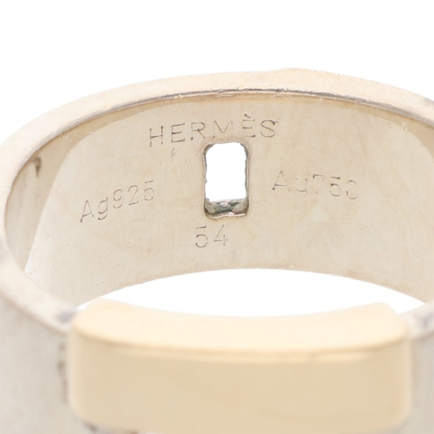 Hermes HERMÈS Multi Silver Gold Ring