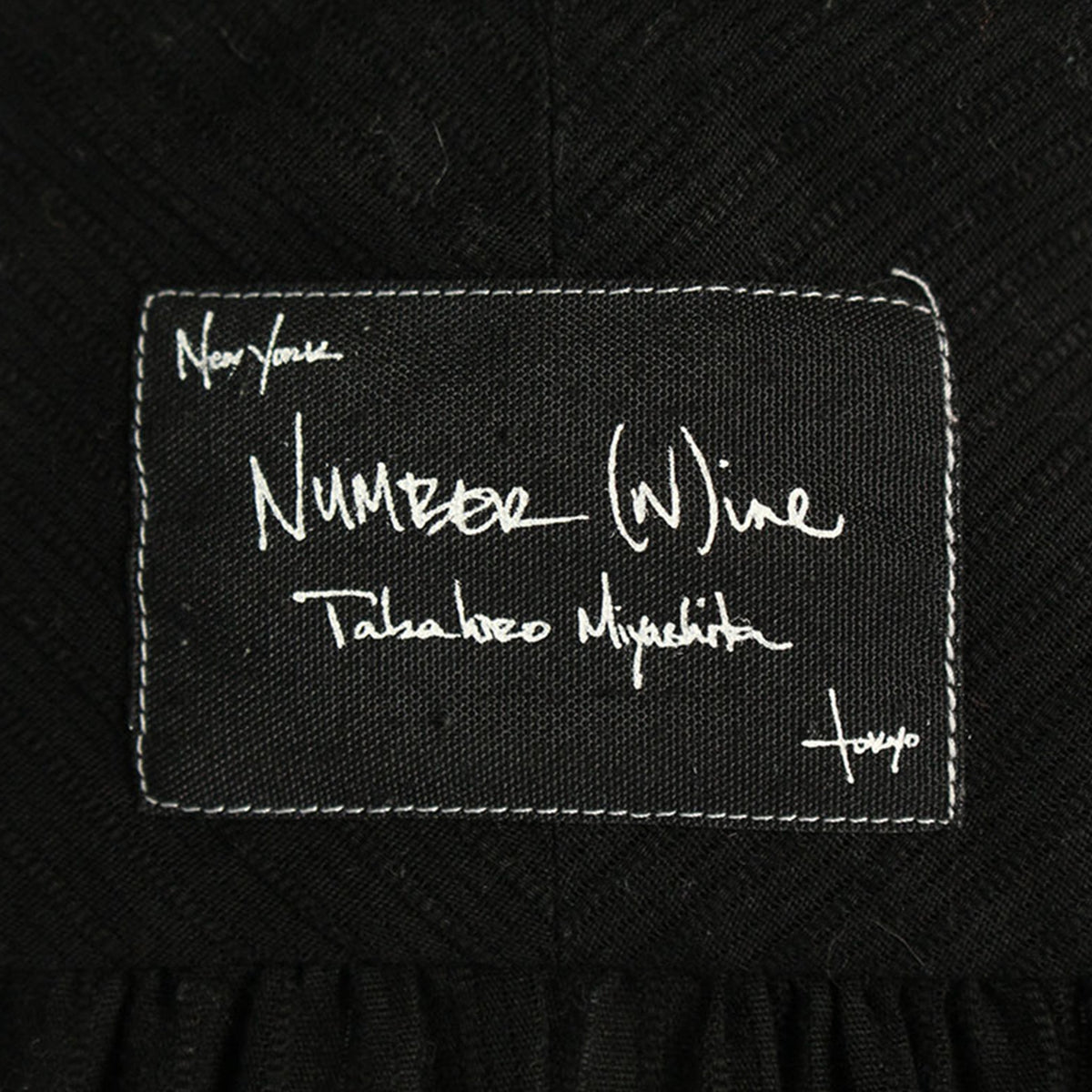 NUMBER (N)INE 2007 S/S Cotton Long Sleeve Shirt Black Size 3