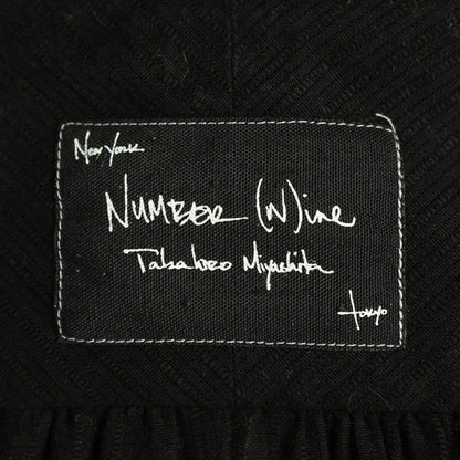 NUMBER (N)INE 2007 S/S Cotton Long Sleeve Shirt Black Size 3