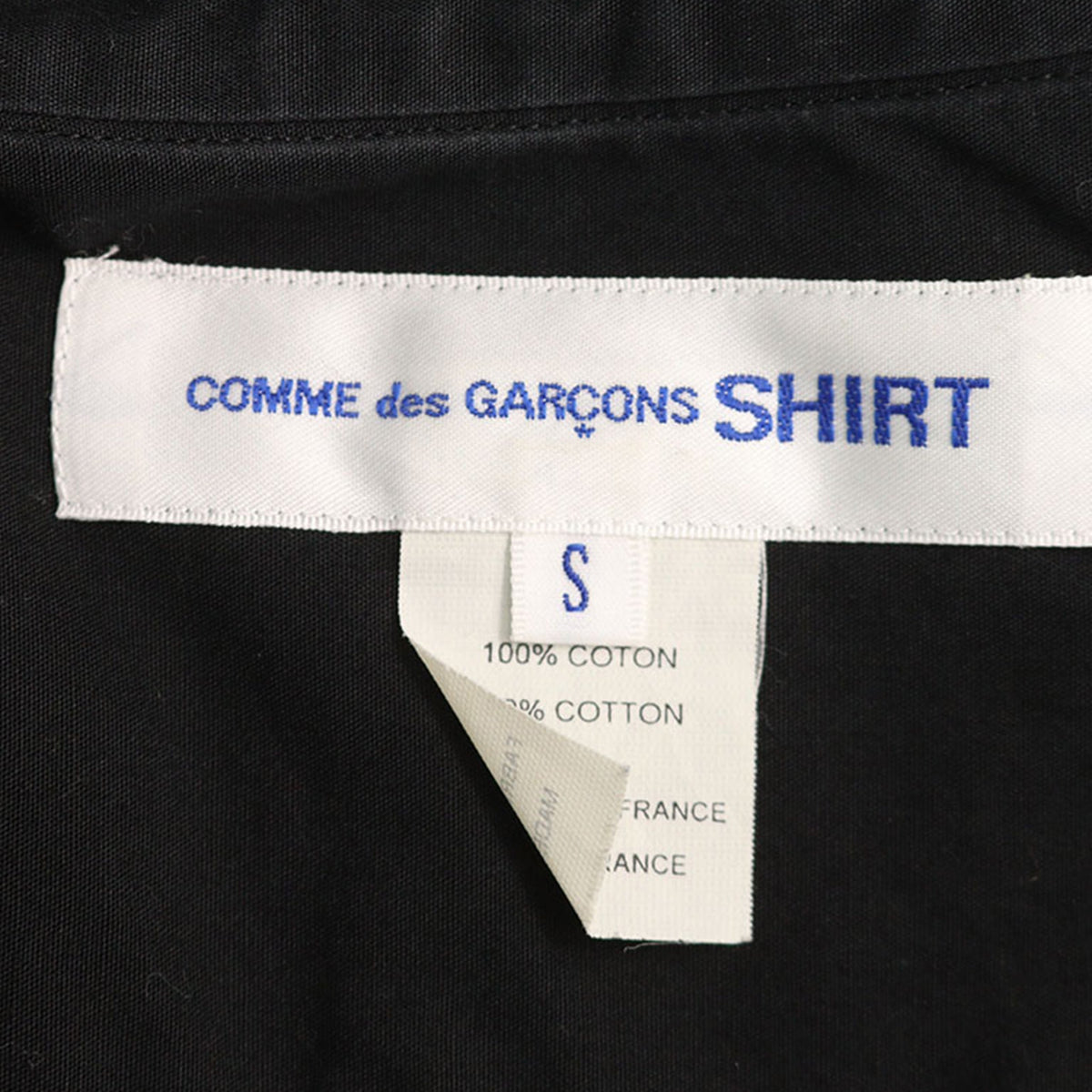 COMME des GARCONS 2012AW Cotton Long Shirt Multi Size S